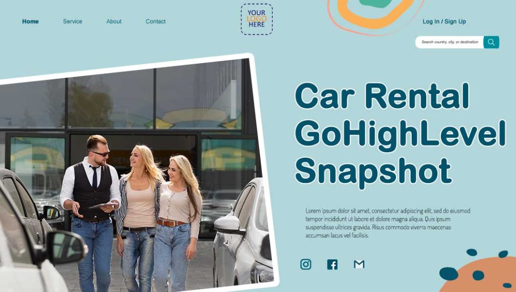 Car Rental GoHighLevel Snapshot