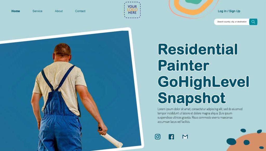 Residential Painter GoHighLevel Snapshot